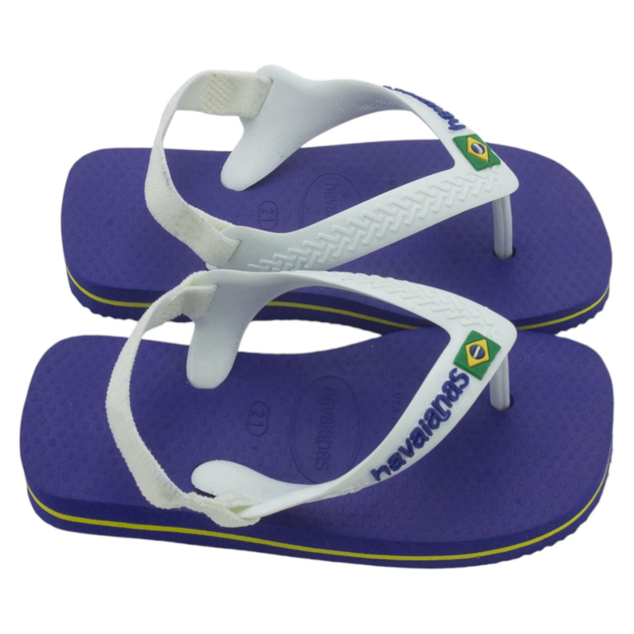 Sandália Infantil Havaianas Baby Bandeira Brasil - Azul Branco 2