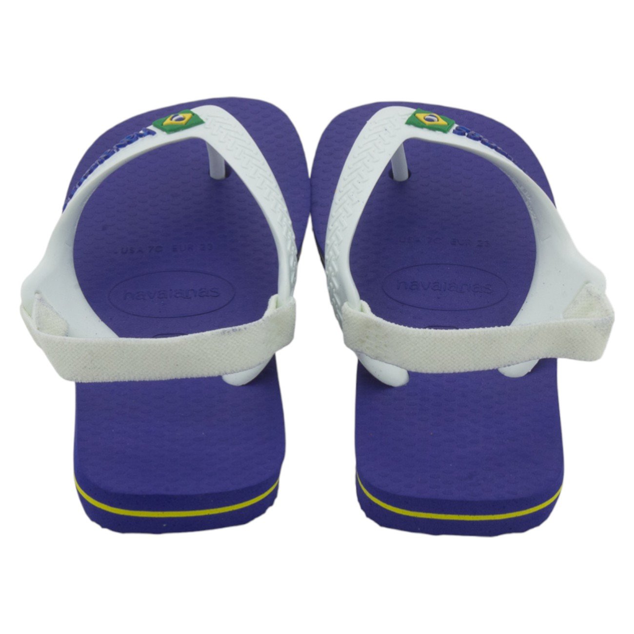 Sandália Infantil Havaianas Baby Bandeira Brasil - Azul Branco 3