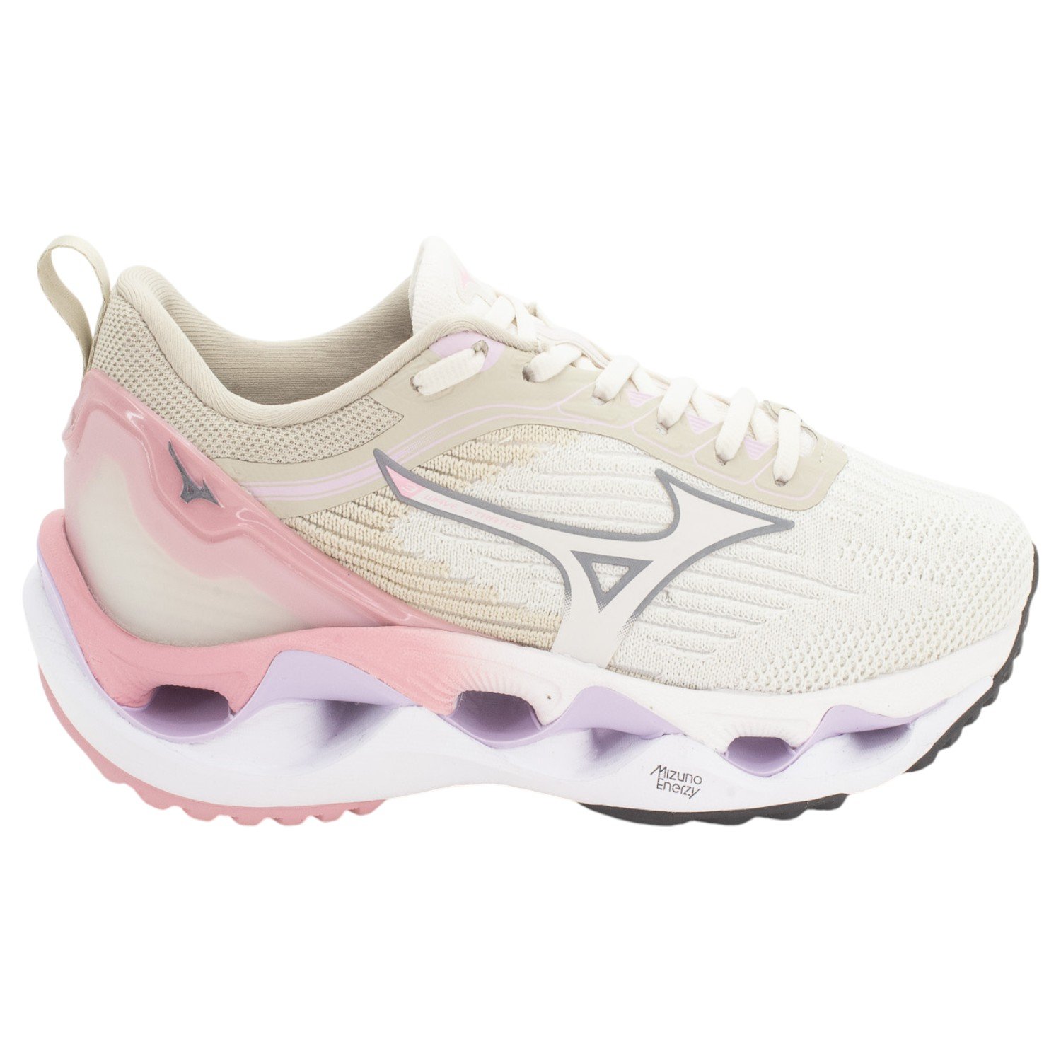 Tênis Feminino Mizuno Wave Stratos 3 - Bege