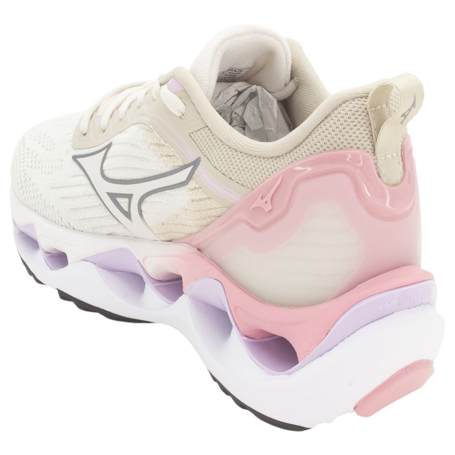 Tênis Feminino Mizuno Wave Stratos 3 - Bege Bege 3