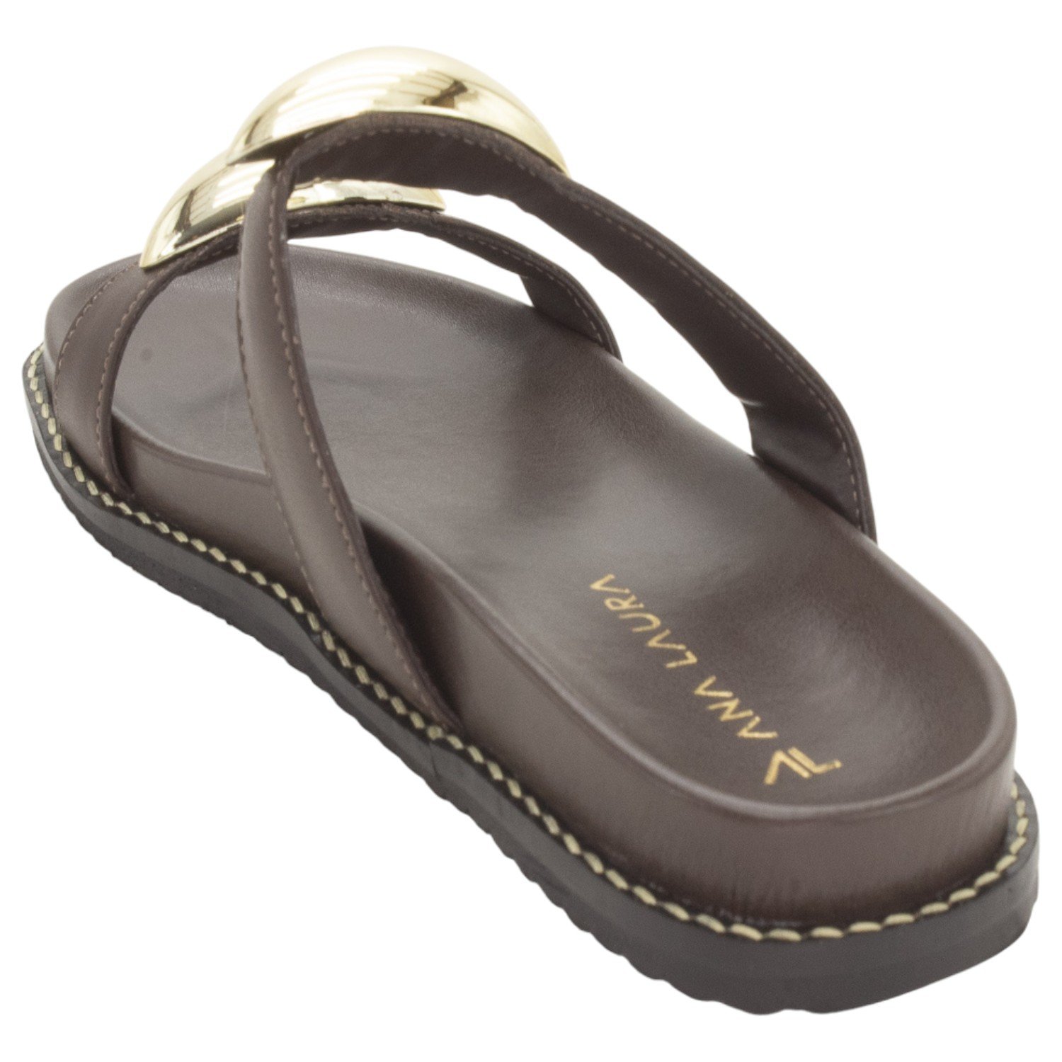 Papete Feminina Ana Laura 25165 - Marrom Marrom 3