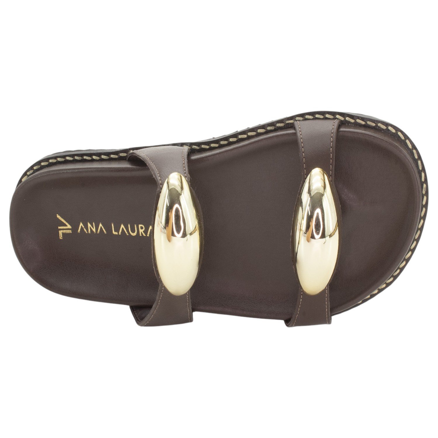 Papete Feminina Ana Laura 25165 - Marrom Marrom 5