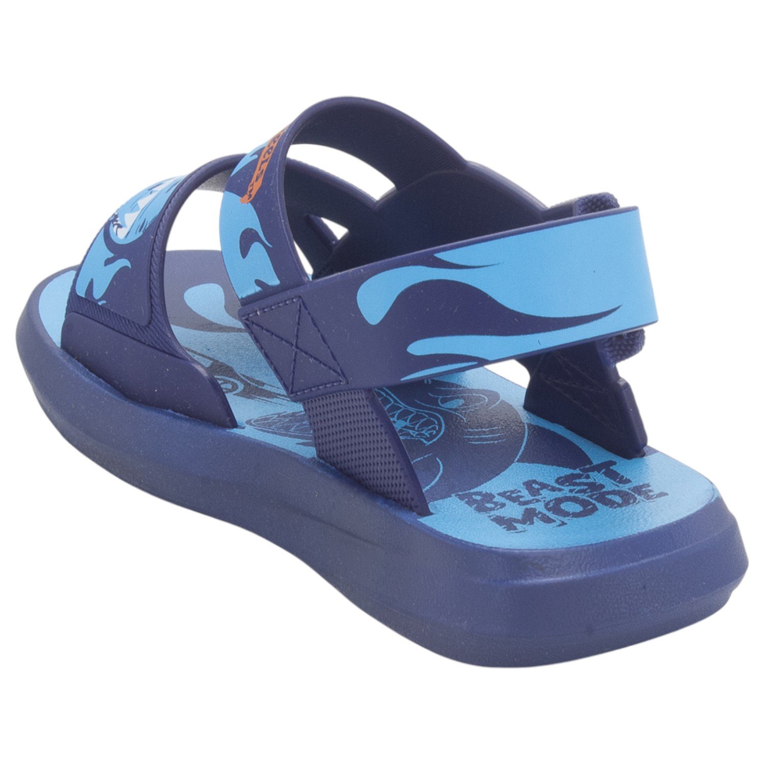 Sandália Infantil Menino Grendene Hot Wheels Shark Action - Azul Azul 4