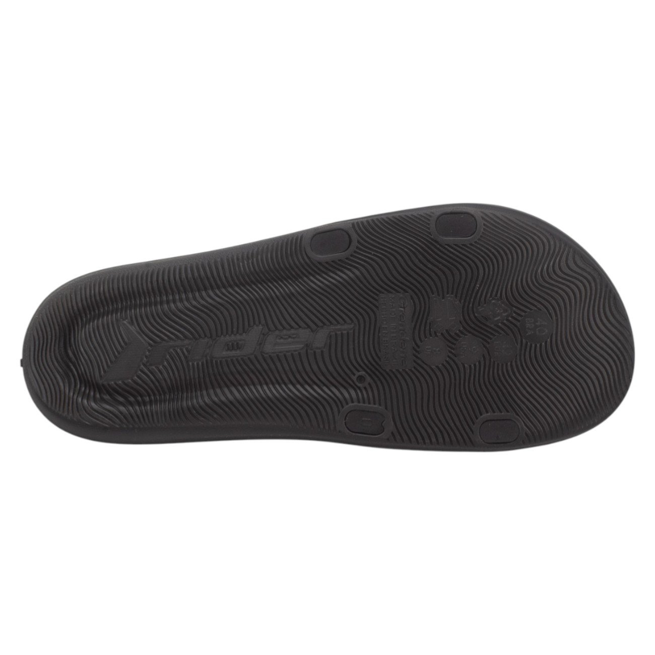 Chinelo Masculino Rider Feel - Preto Preto 4