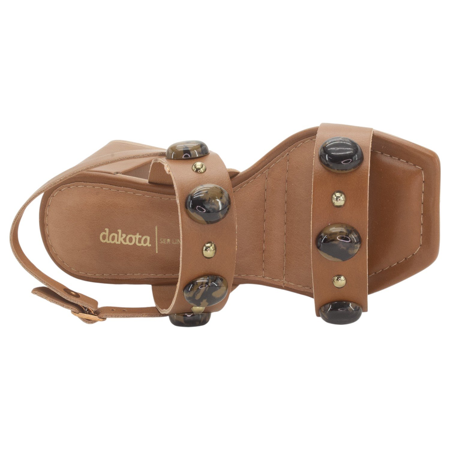 Sandália Feminina Dakota Y9171 - Marrom Marrom 5