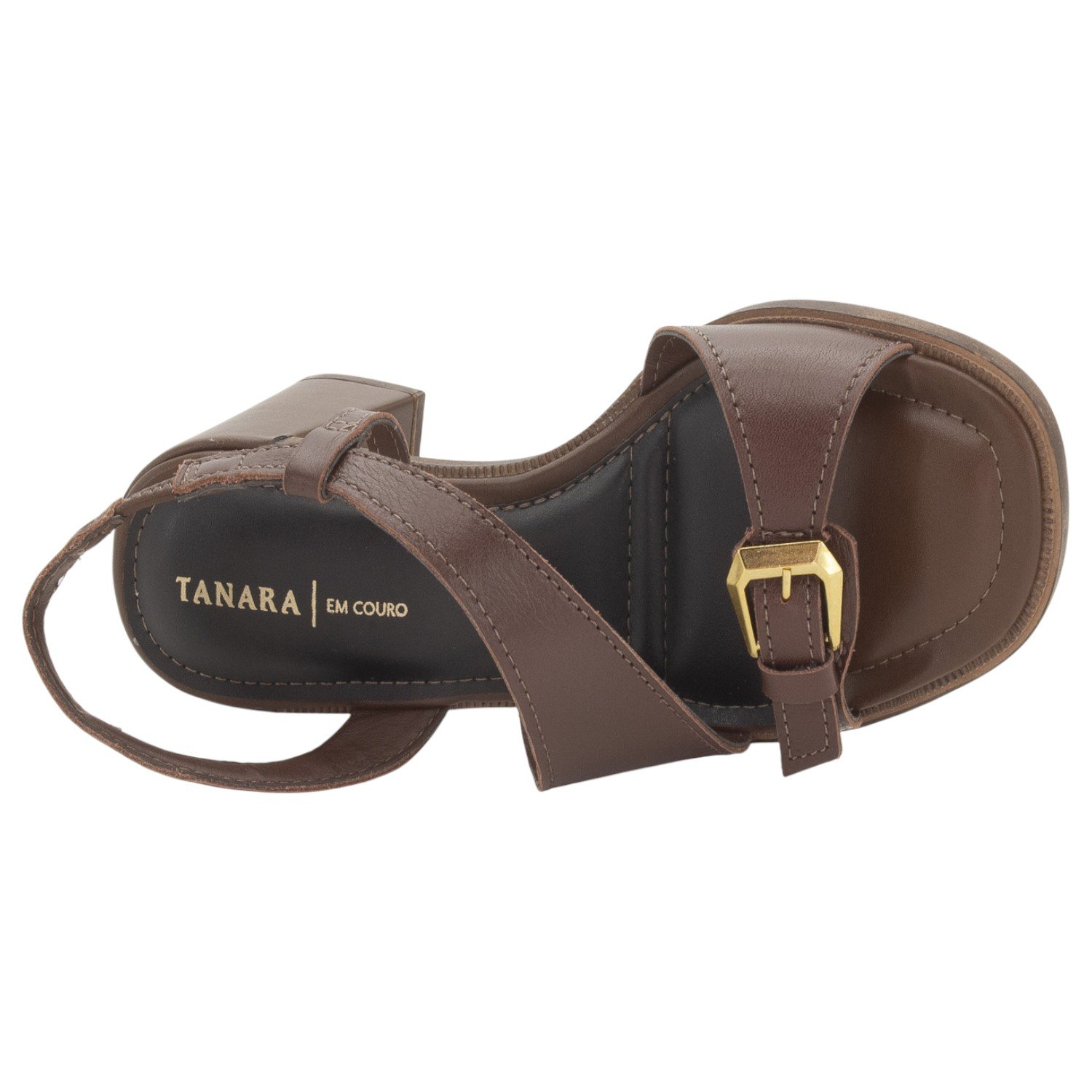 Sandália Feminina Tanara T9261 - Marrom Marrom 5