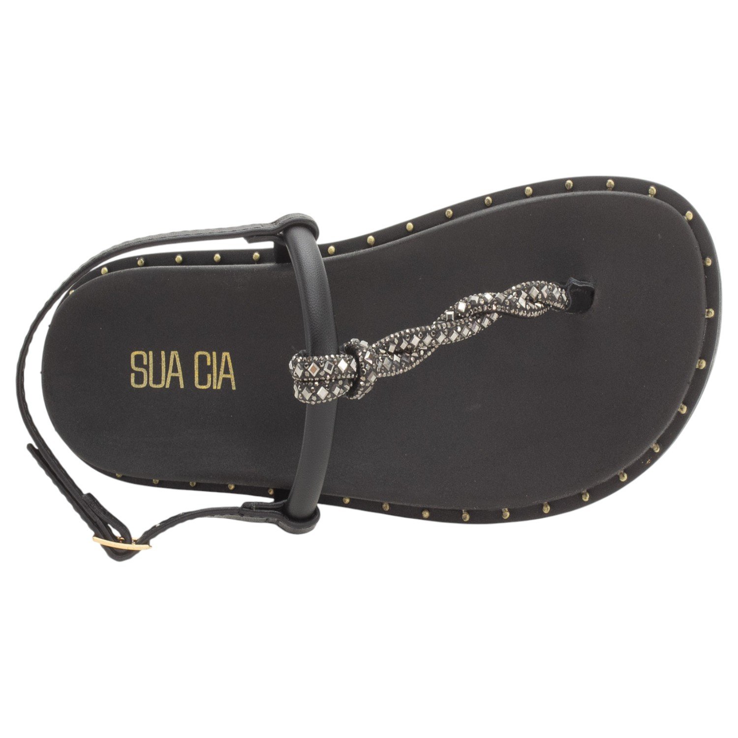 Sandália Feminina Sua Cia 8396.16158 - Preto Preto 5