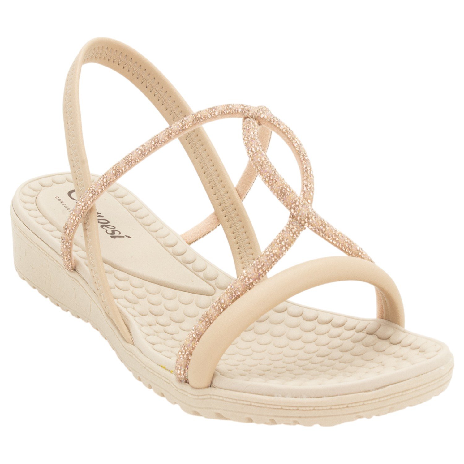 Sandália Feminina Campesí CP507 - Nude Bege 2