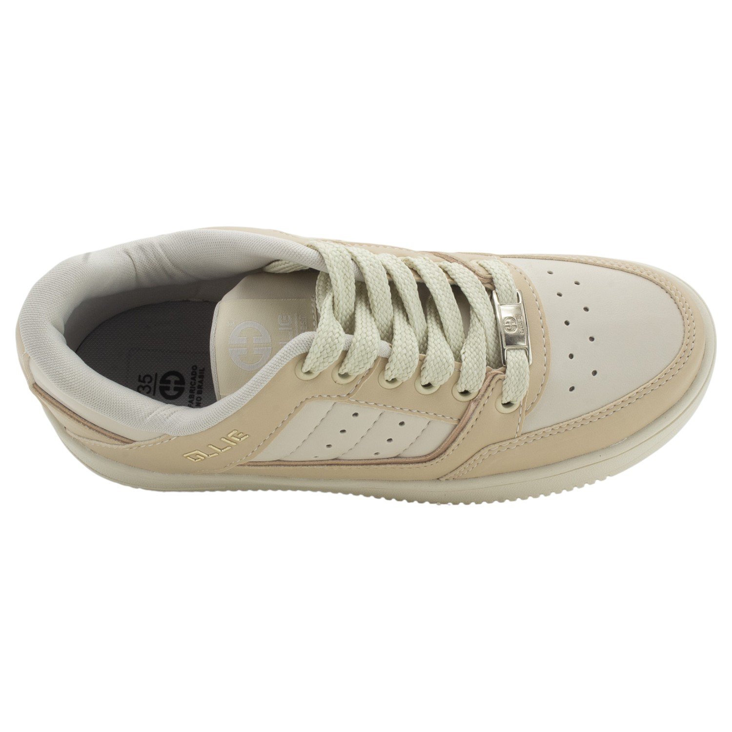 Tênis Feminino Ollie Bliss-F - Bege Bege 5