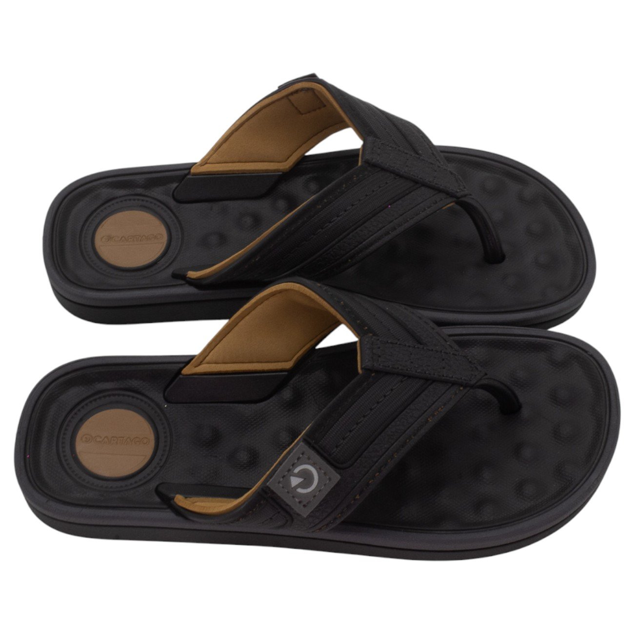 Chinelo Infantil Menino Cartago Alabama - Preto Preto 2