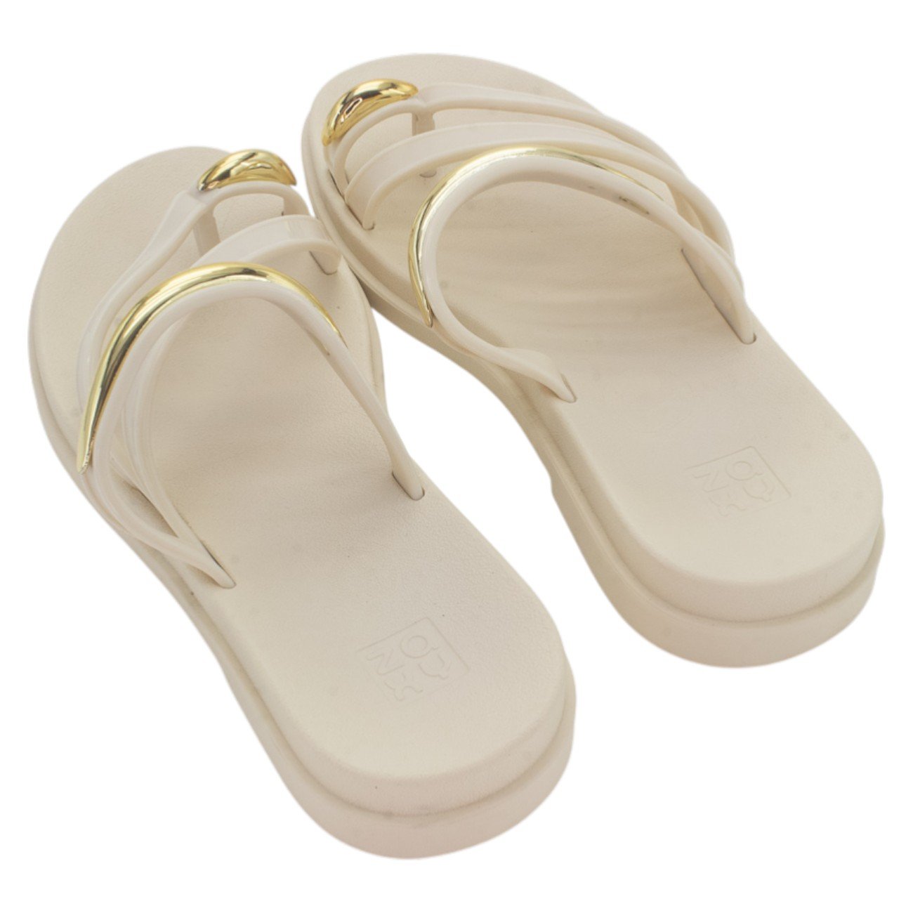 Tamanco Feminino Zaxy Lume - Off White Bege 3