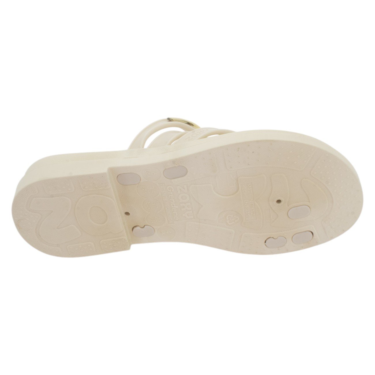 Tamanco Feminino Zaxy Lume - Off White Bege 4
