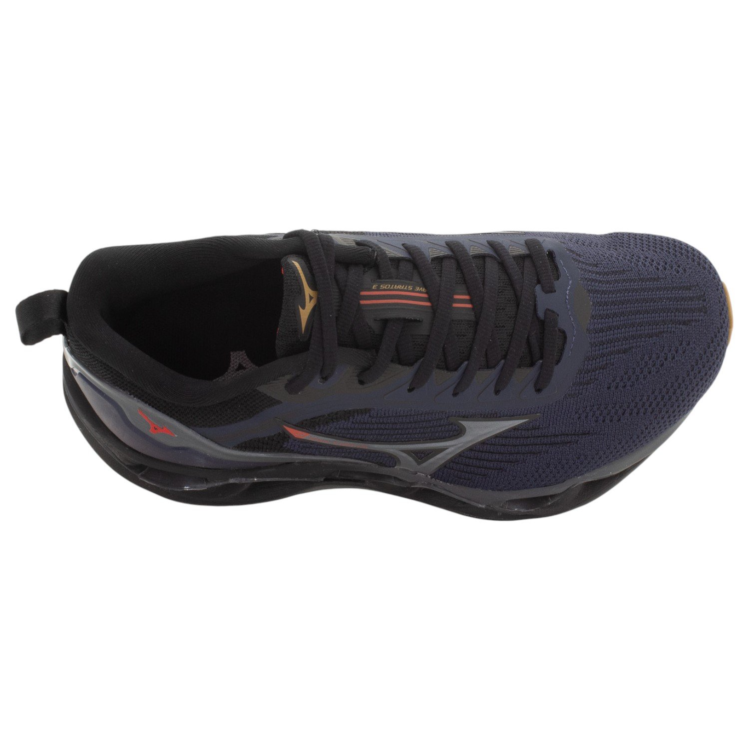 Tênis Masculino Mizuno Wave Stratos 3 - Azul Azul Marinho 5