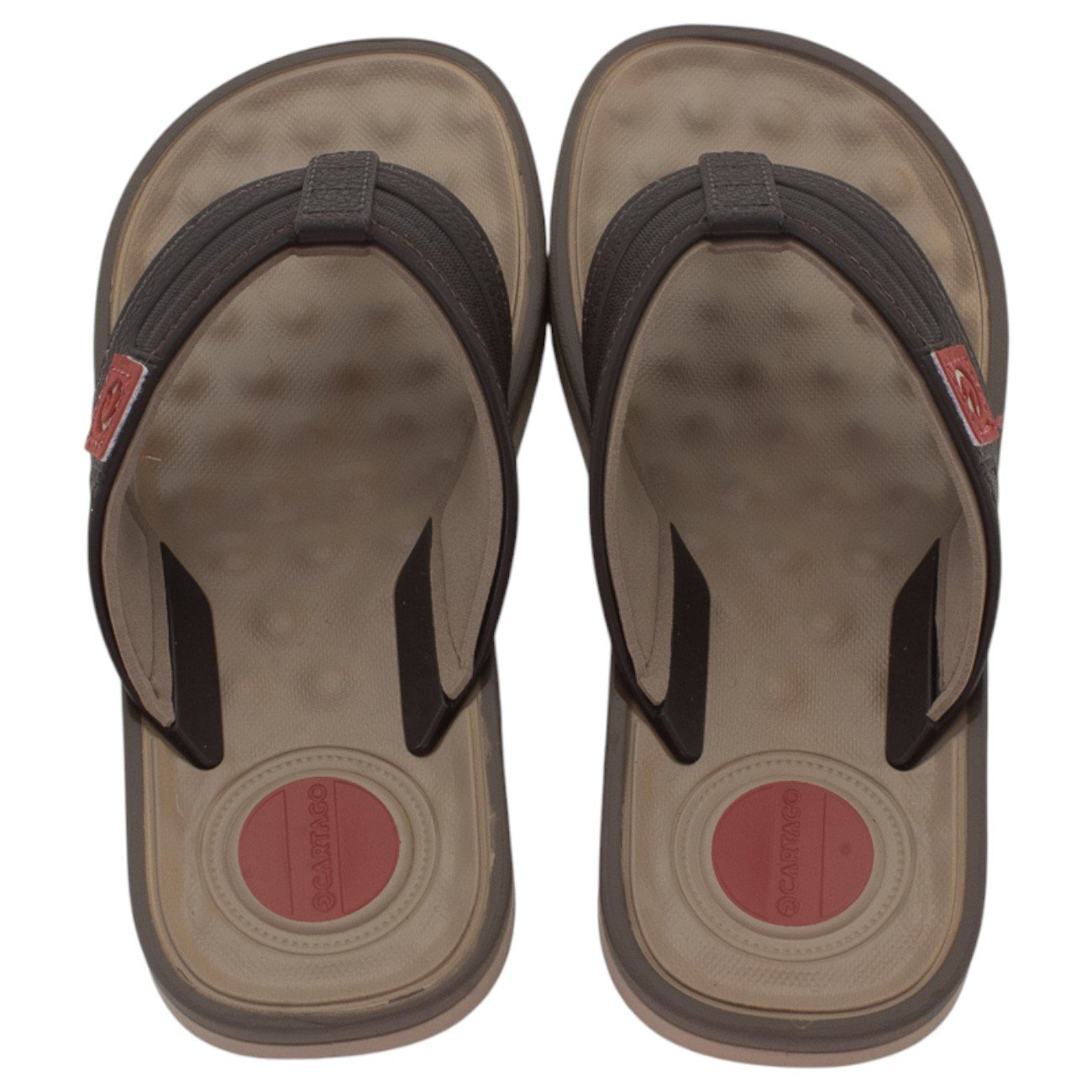 Chinelo Infantil Menino Cartago Alabama - Bege Marrom 3