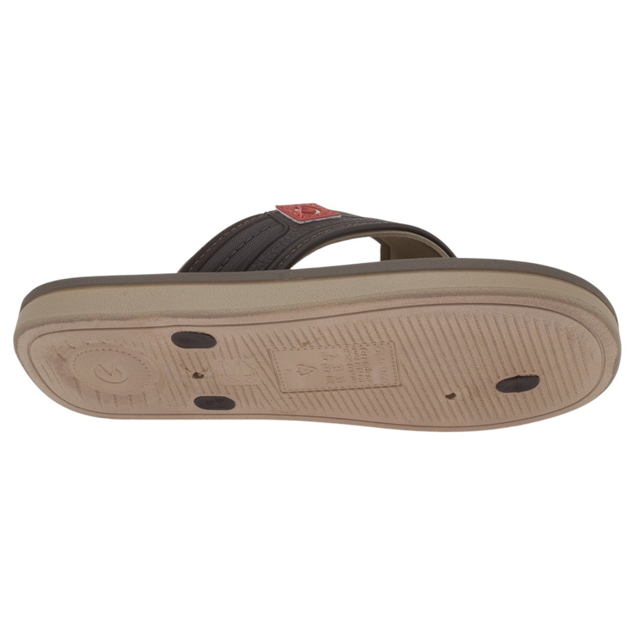 Chinelo Infantil Menino Cartago Alabama - Bege Marrom 4