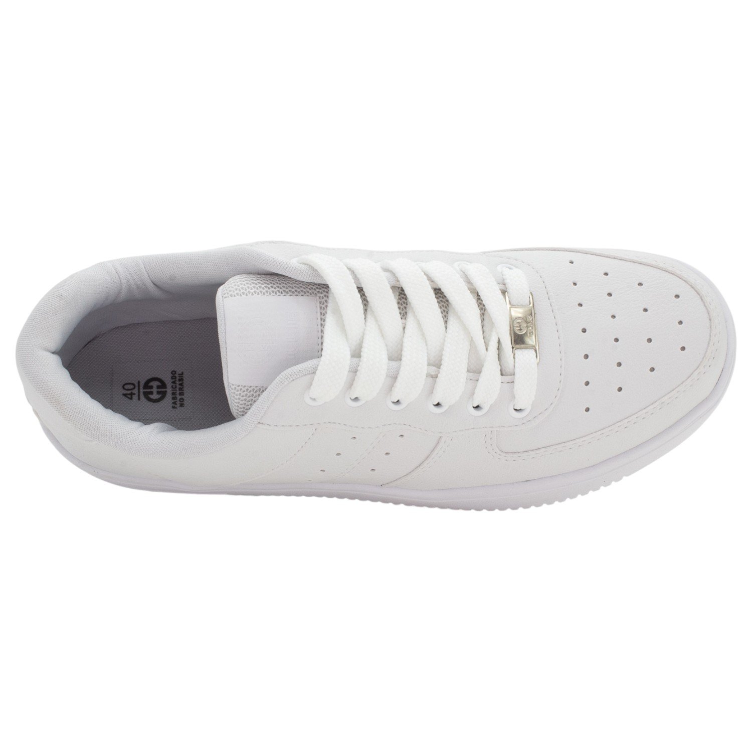 Tênis Masculino Ollie Kings - Branco Branco 5