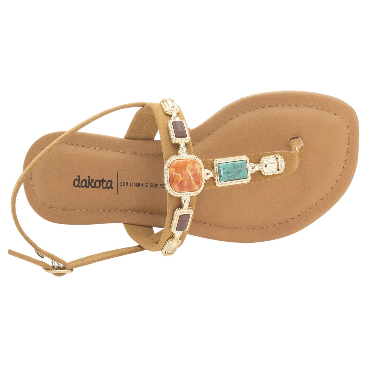 Sandália Feminina Dakota Y9571 - Marrom Marrom 5