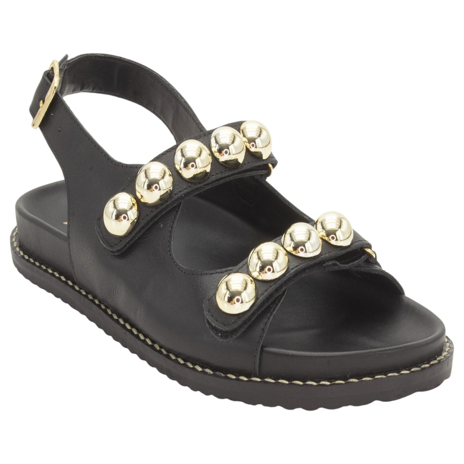 Sandália Feminina Ana Laura 25305 - Preto Preto 2