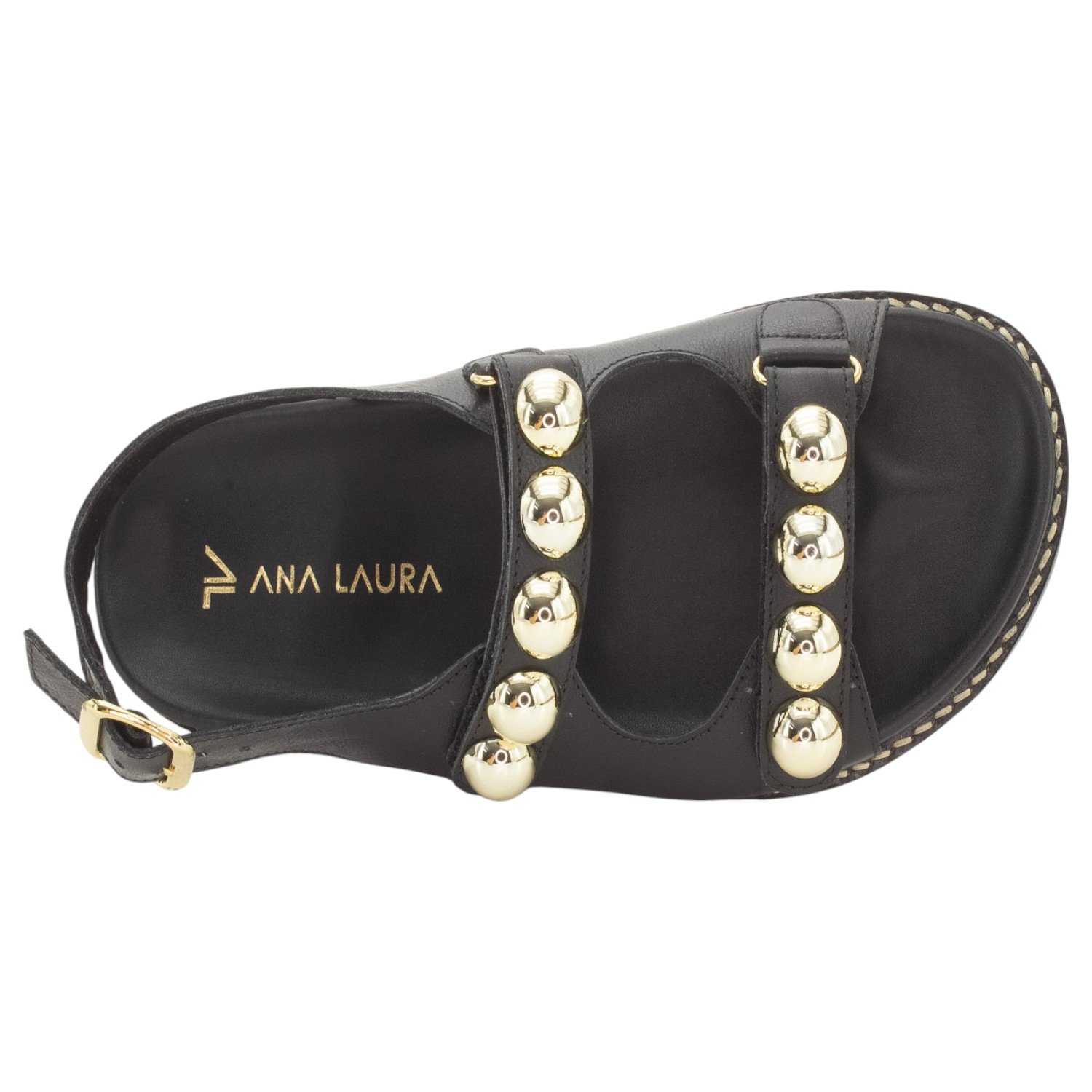 Sandália Feminina Ana Laura 25305 - Preto Preto 5