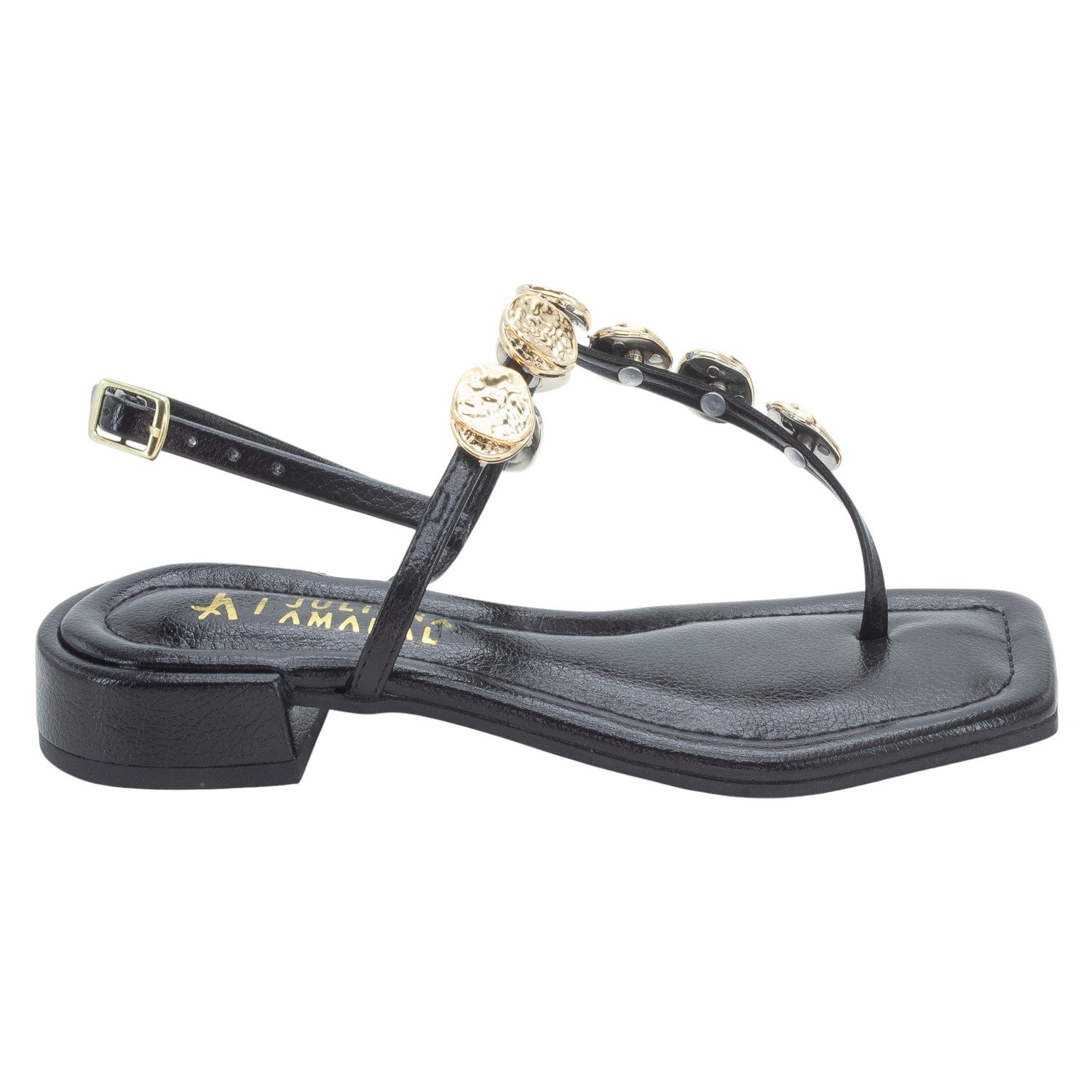 Sandália Feminina Juliana Amaral SP1521 - Preto
