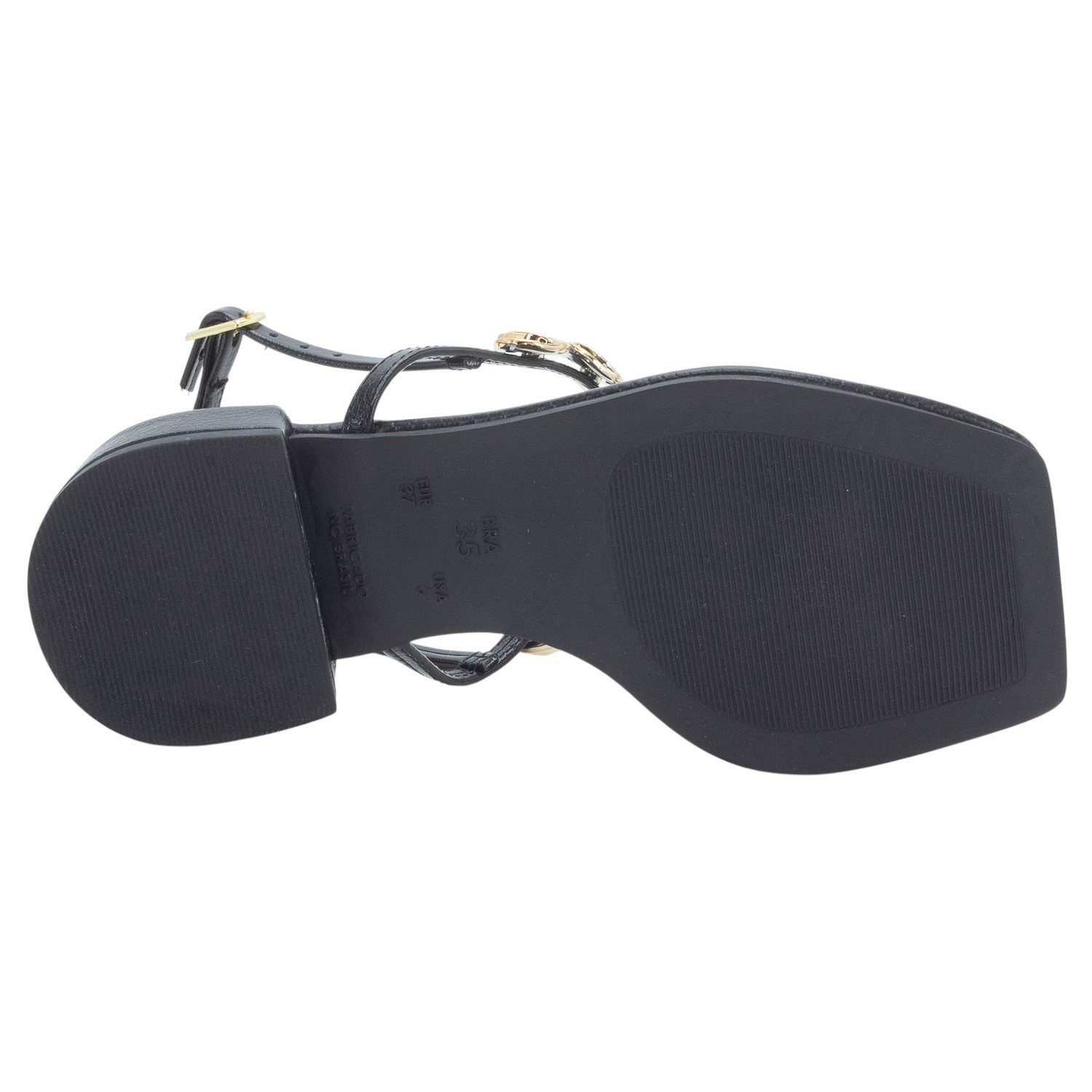 Sandália Feminina Juliana Amaral SP1521 - Preto Preto 4