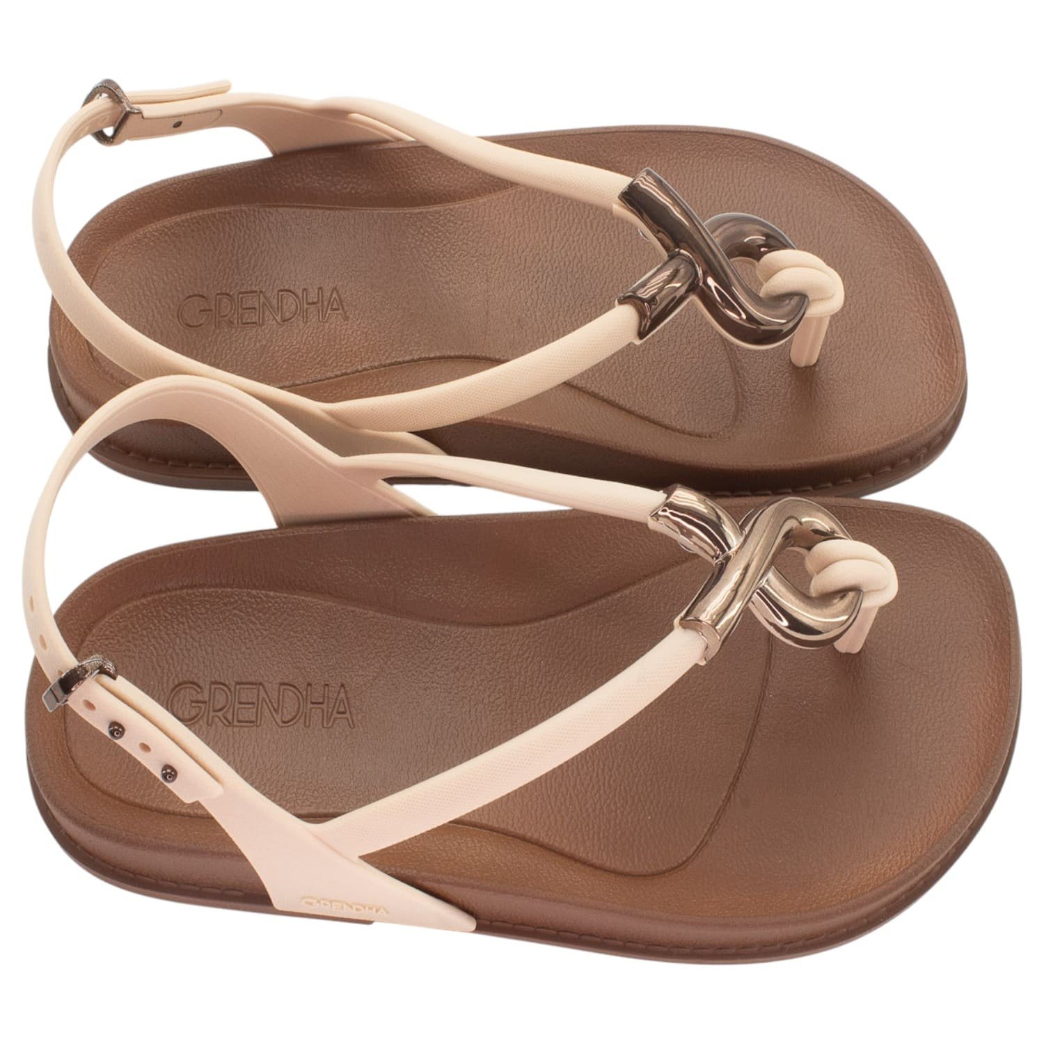 Sandália Feminina Grendha Musa - Marrom Bege 2