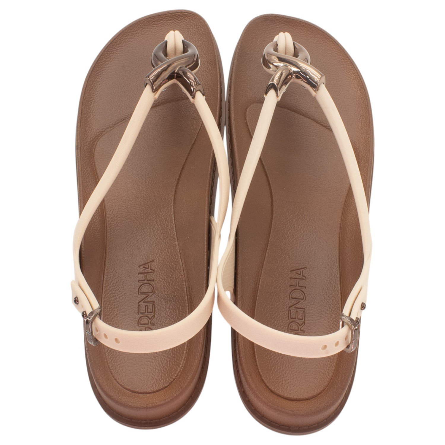 Sandália Feminina Grendha Musa - Marrom Bege 3