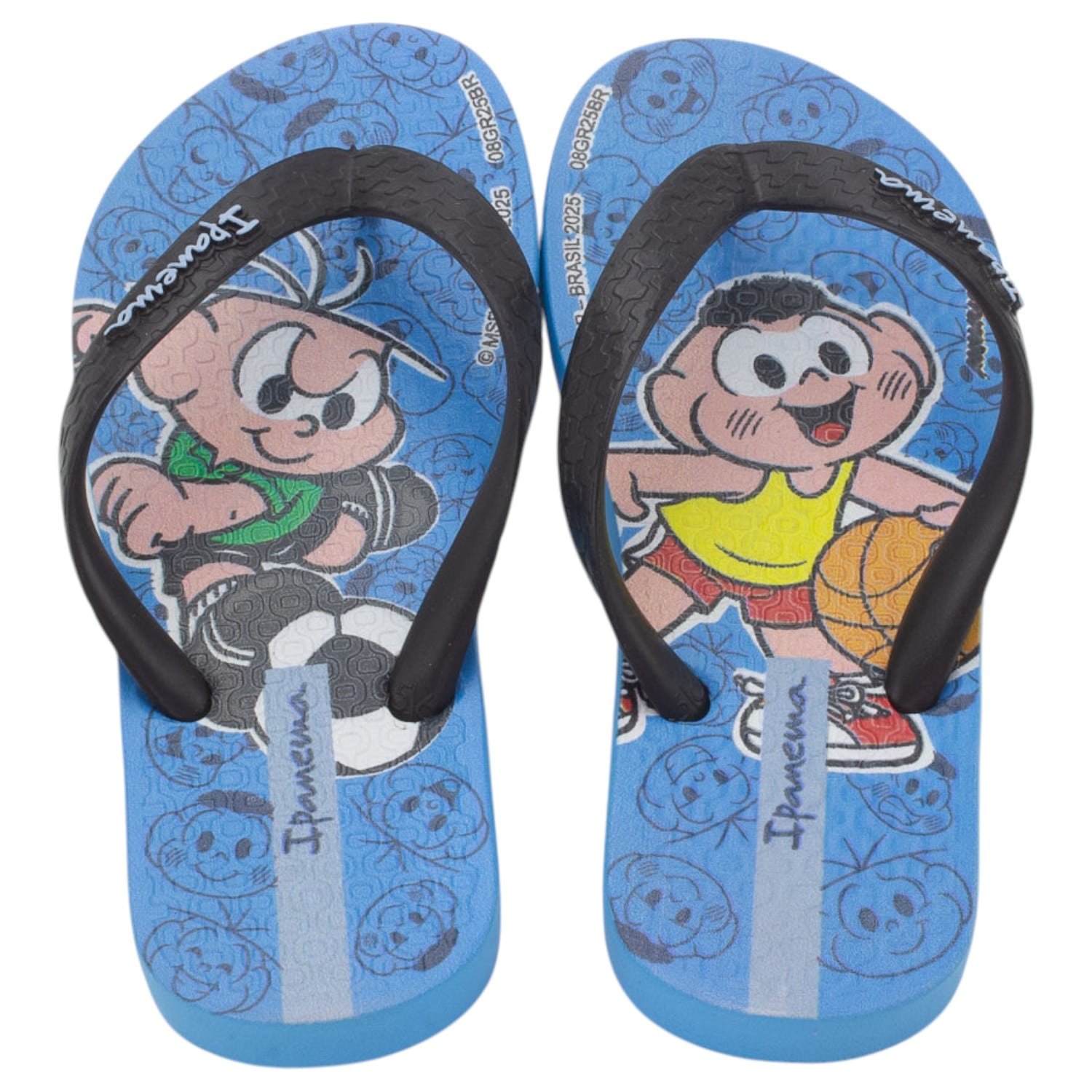 Chinelo Infantil Menino Ipanema Turma Da Mônica - Azul Preto 3