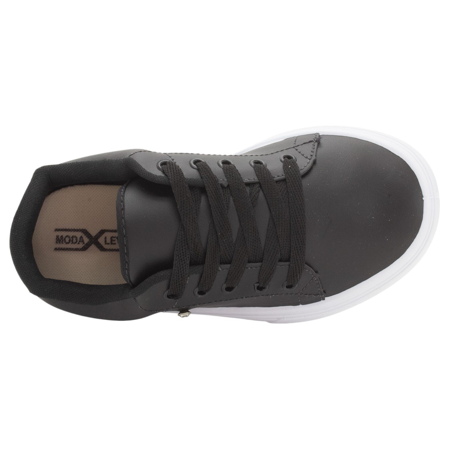 Tênis Feminino Moda Leve 700 - Preto Preto 5