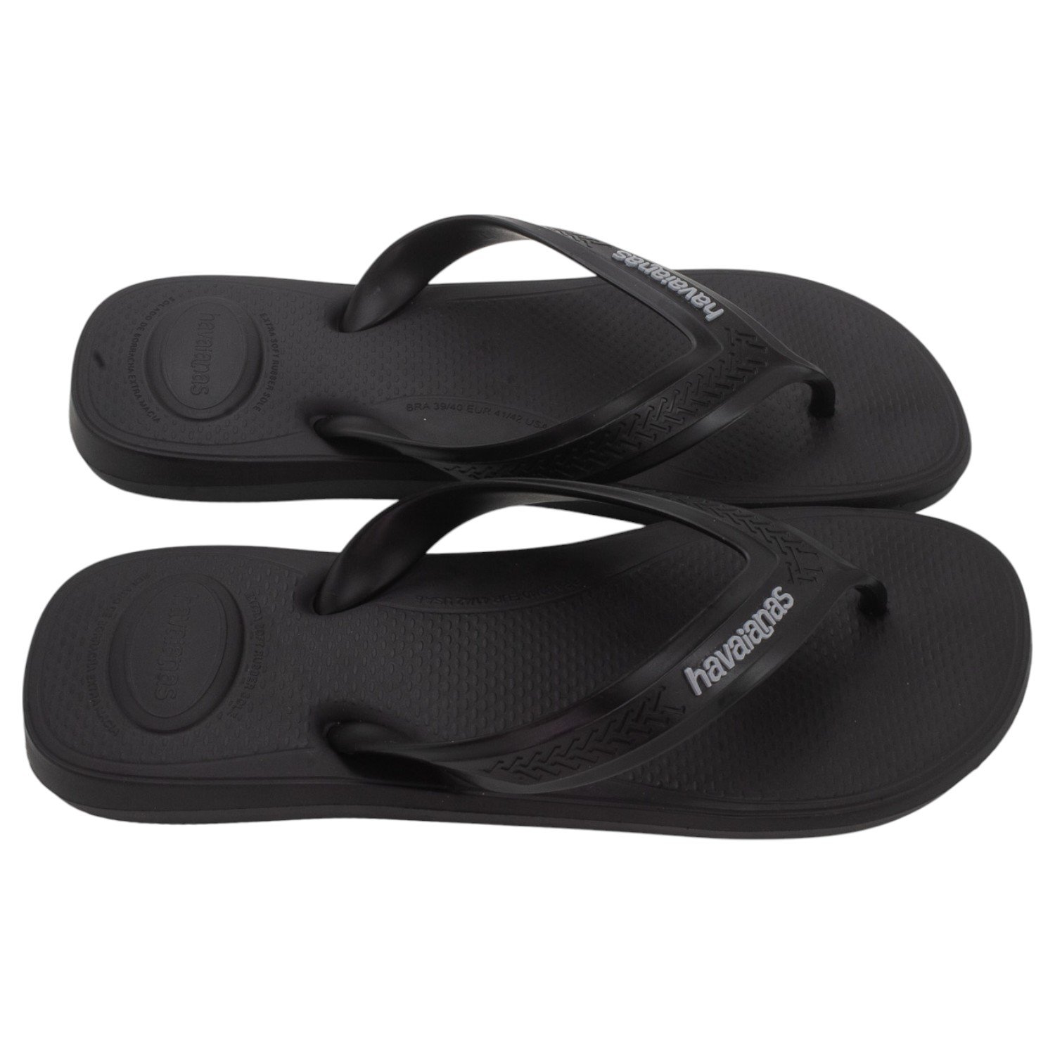 Chinelo Masculino Havaianas Top Max Comfort - Preto Preto 2