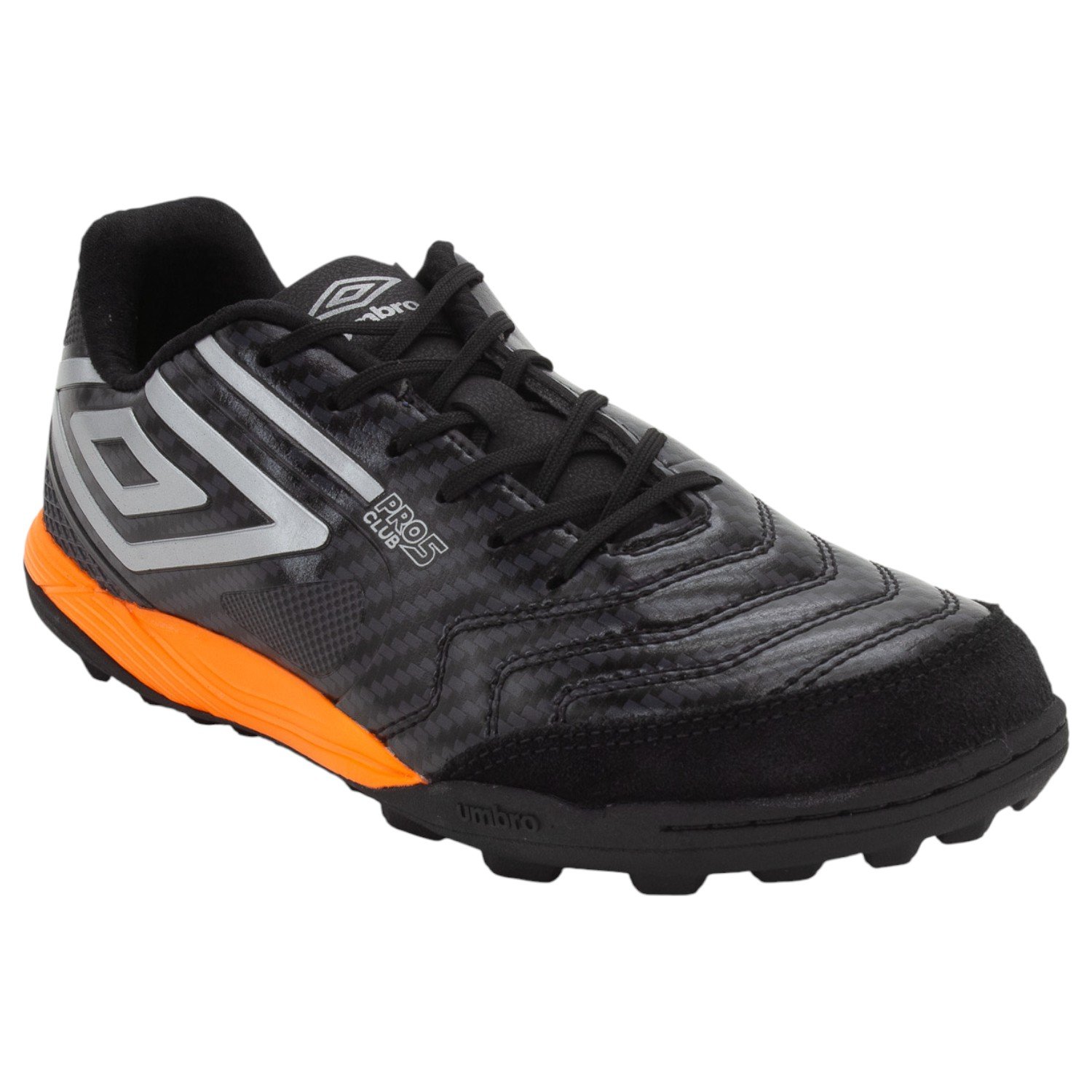 Chuteira Society Masculina Umbro Pro 5 Bump Club - Preto Preto 2