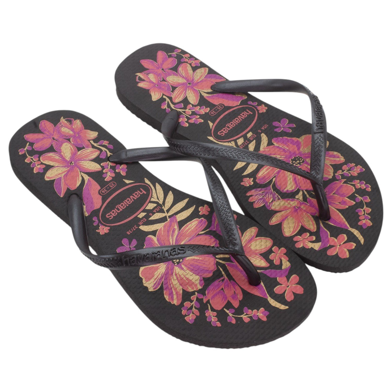 Chinelo Feminino Havaianas Slim Organic - Preto