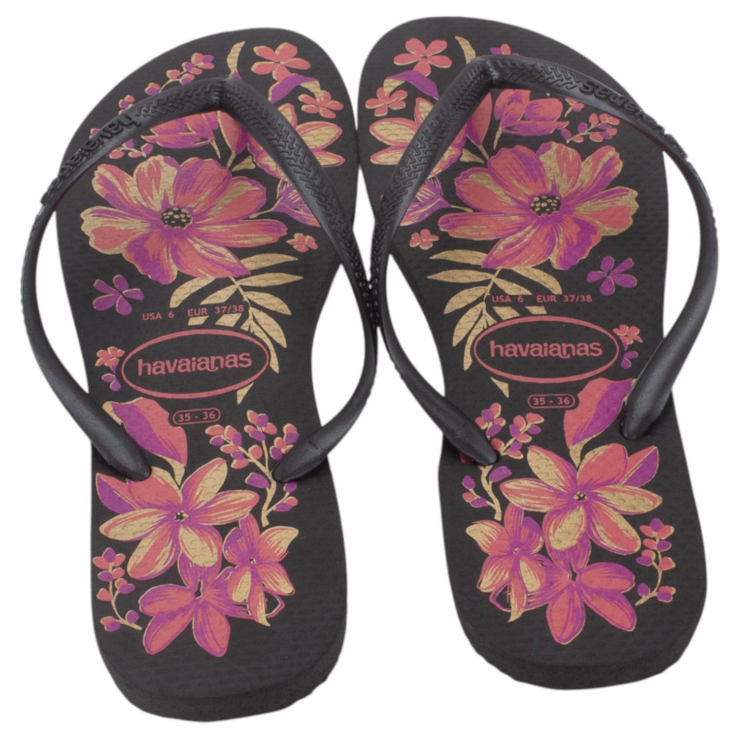 Chinelo Feminino Havaianas Slim Organic - Preto Preto 3