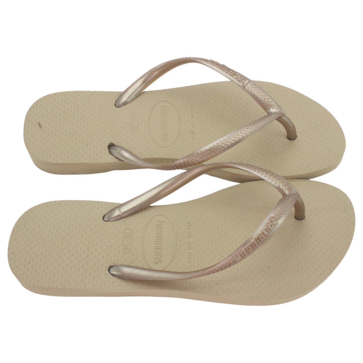 Chinelo Feminino Havaianas Slim - Areia Dourado 2