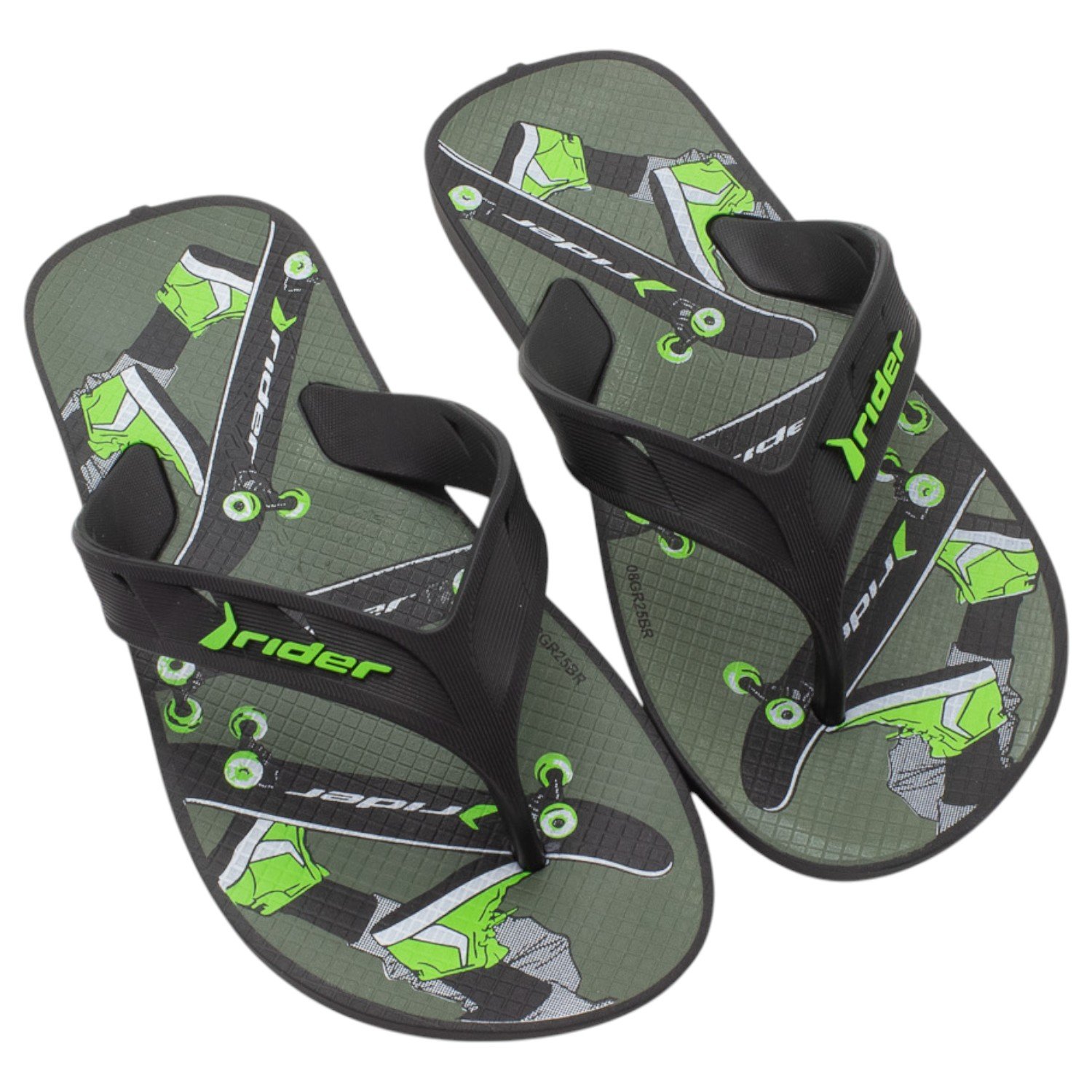 Chinelo Infantil Menino Rider Street Joy - Preto