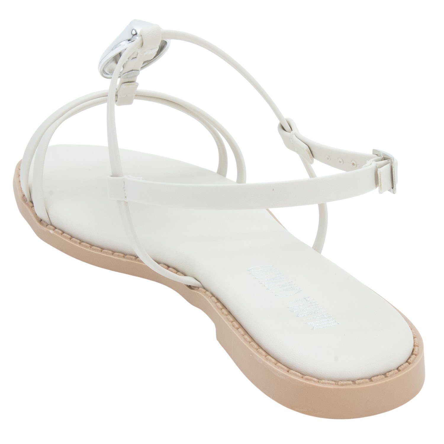 Sandália Feminina Marina Carvalho 1753 - Off White Branco 3