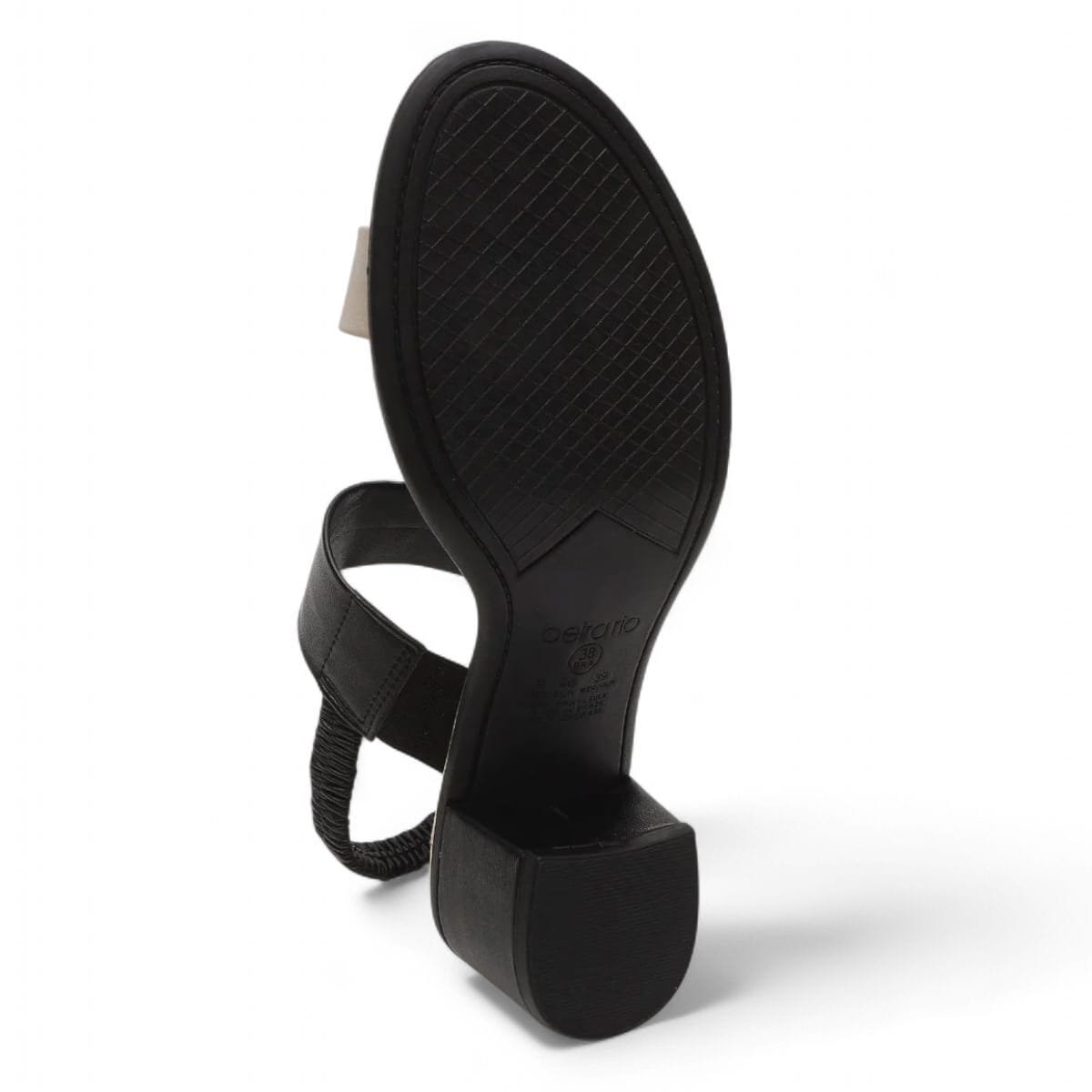 Sandália Beira Rio Salto Bloco Conforto Estilo em Cada Passo Preto 5