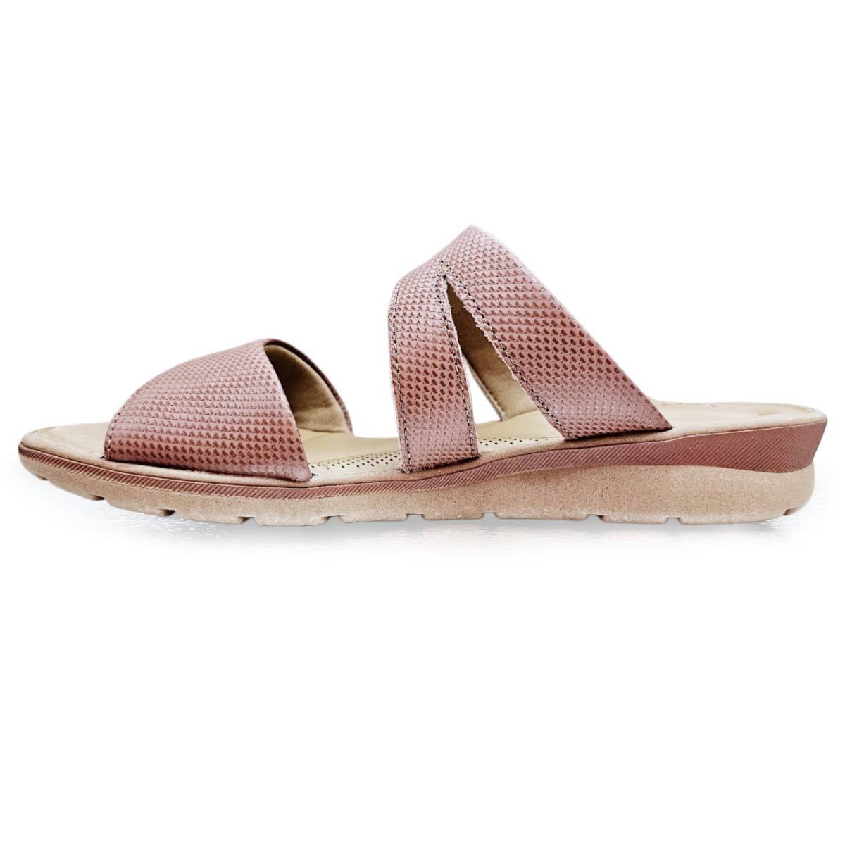 Tamanco Usaflex Feminino Couro Amortecedor Tira Ajustável Marrom 4