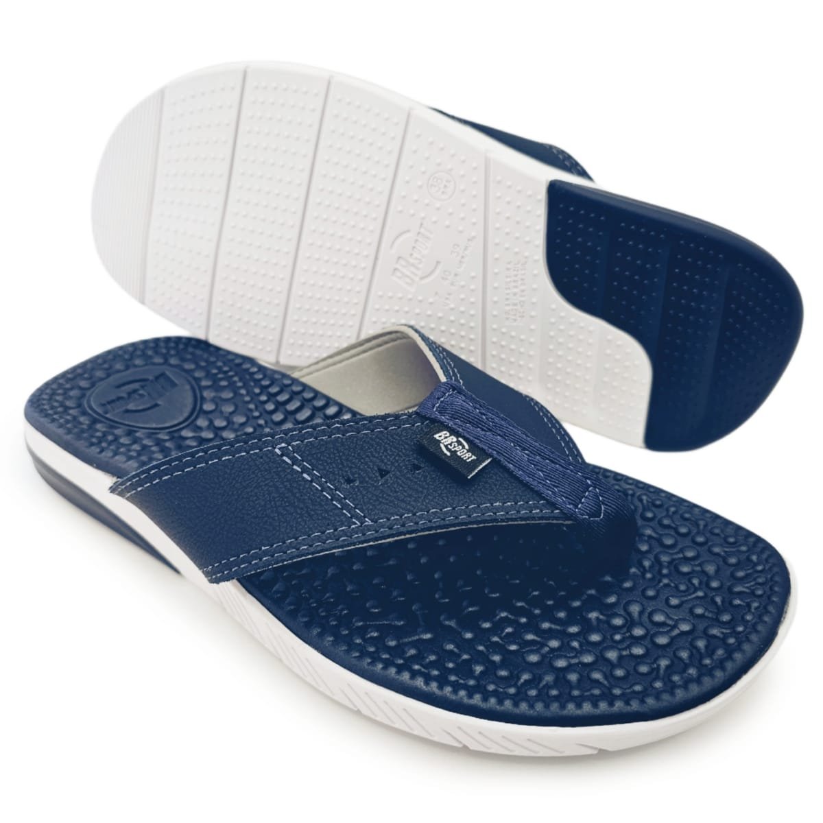 Chinelo Ortopédico Masculino BRsport: Conforto Absoluto Marinho 5