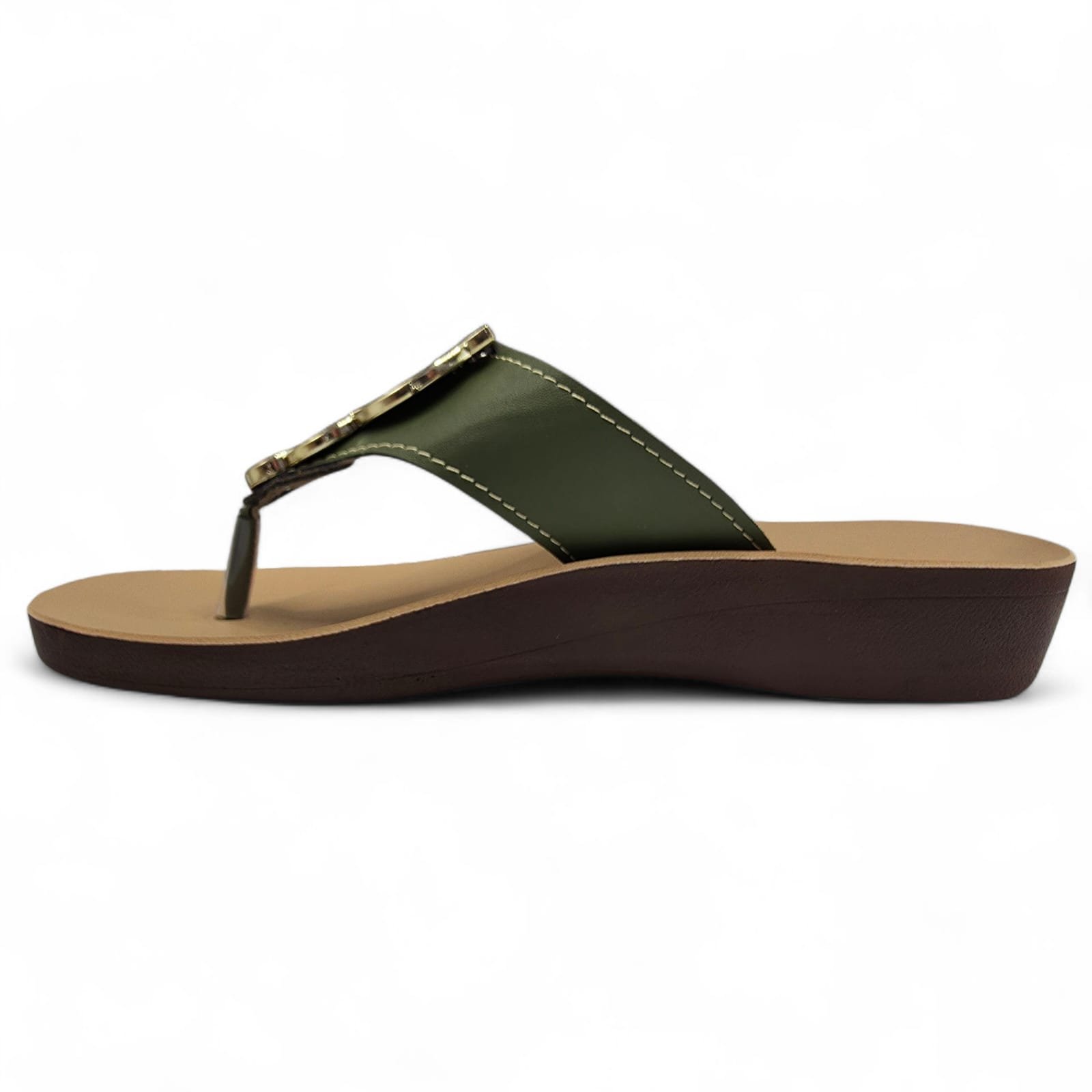 Chinelo de Dedo Ortopédico Feminino Ajustável e Confortável Verde 3