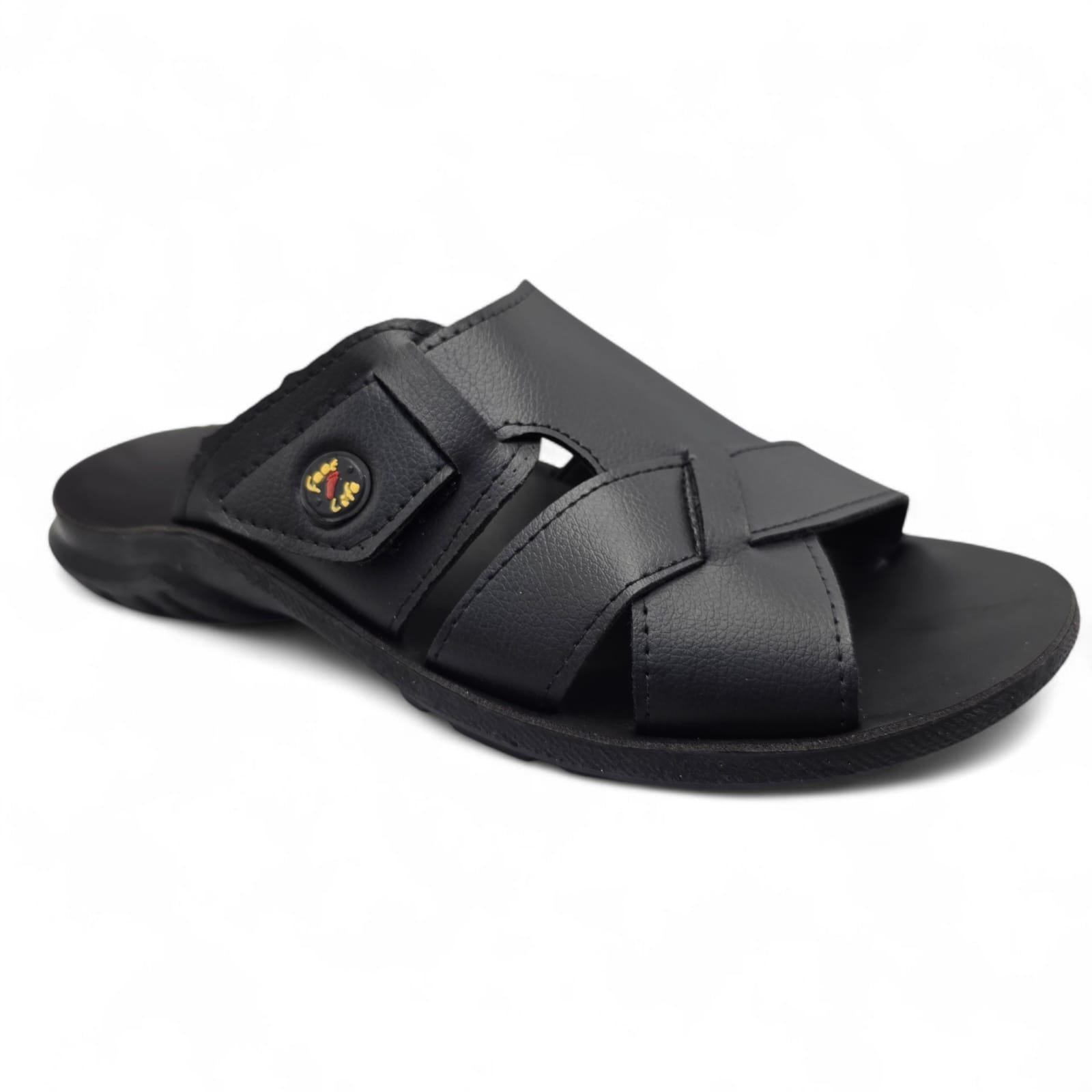 Chinelo Masculino Ortopédico Leve e Confortável Preto 2