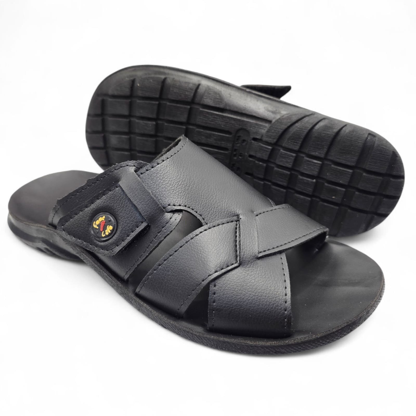 Chinelo Masculino Ortopédico Leve e Confortável Preto 5