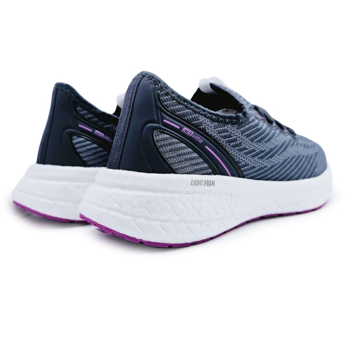 Tênis Feminino Actvitta Esportivo Solado Light Foam Conforto Grafite 3