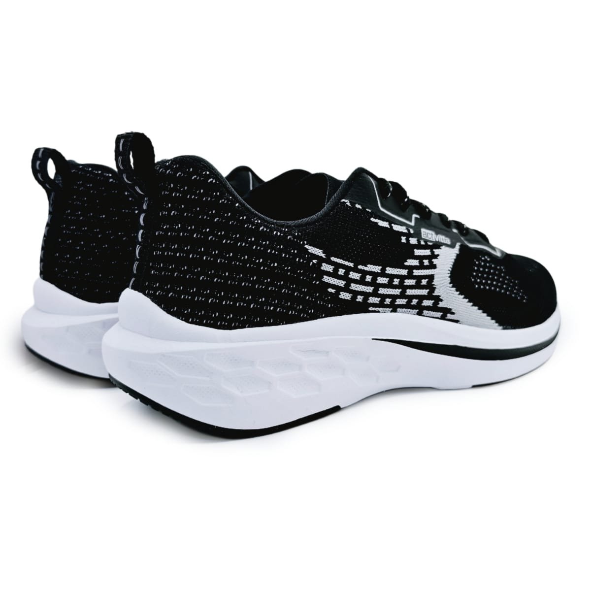 Tênis Masculino Actvitta em Knit Esportivo Preto 3