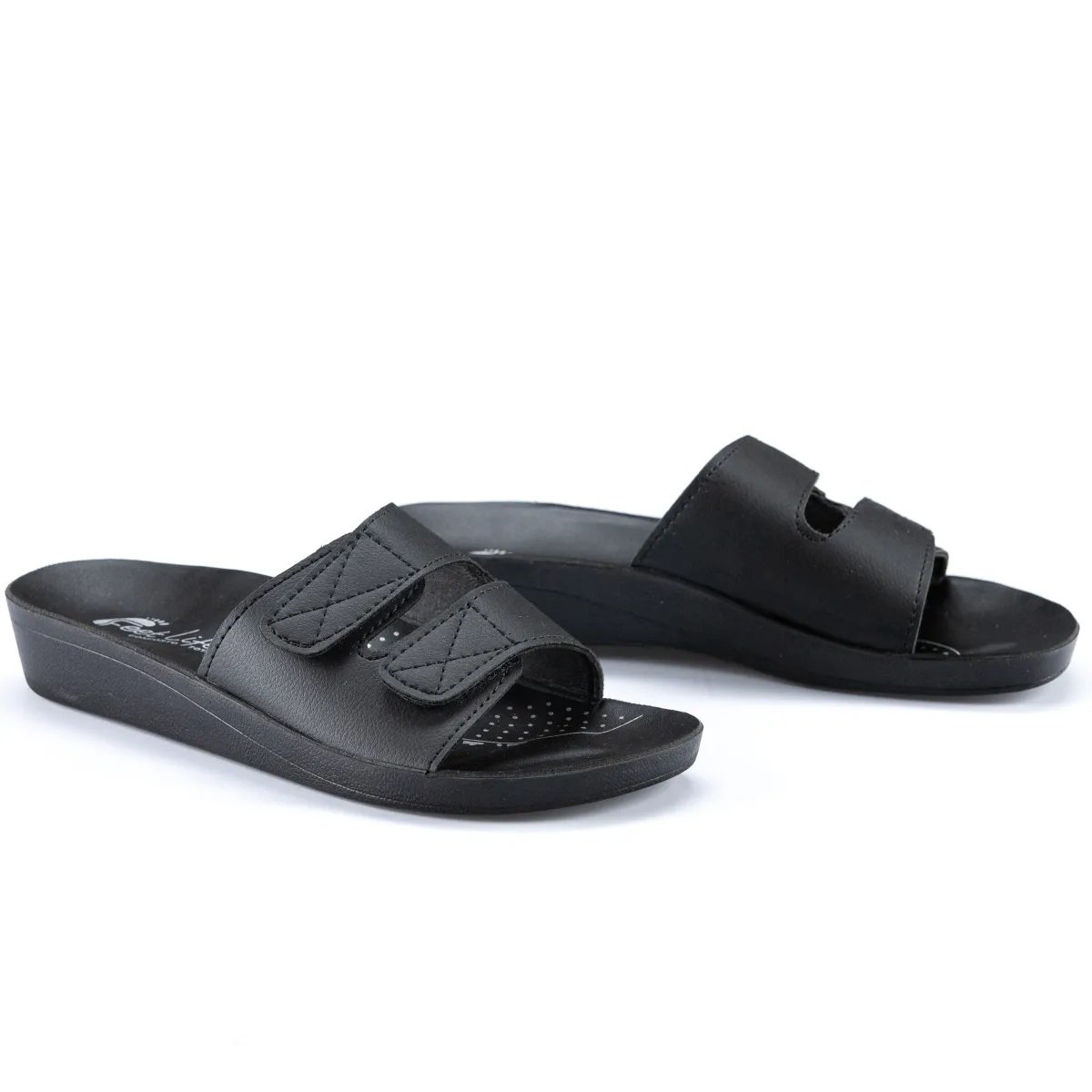 Chinelo Ortopédico Feminino Ajustável Ultra Confortavel Preto 3