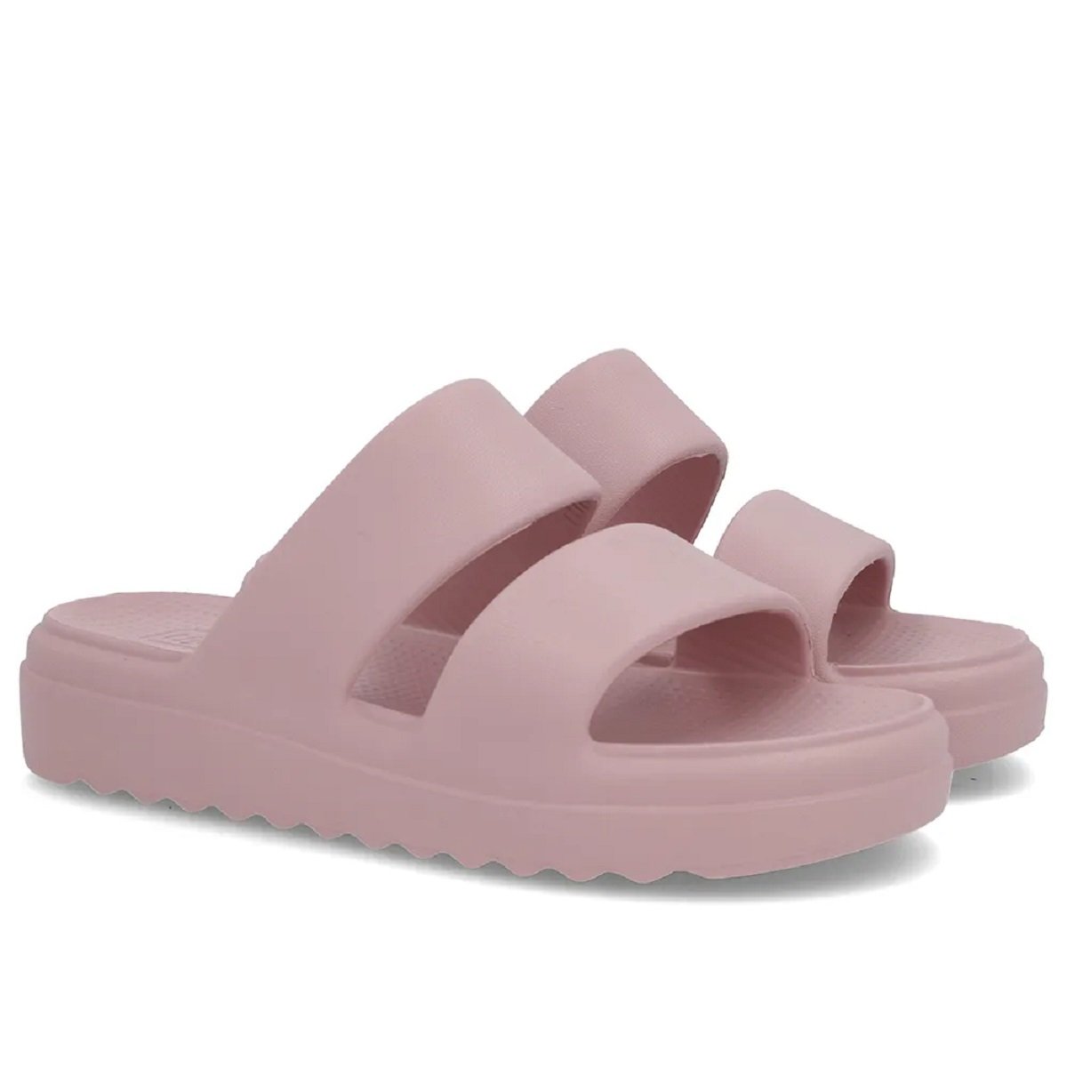 Chinelo Usaflex Slide Poofy Tiras Eva Super Leve Confortavel Rosa 3