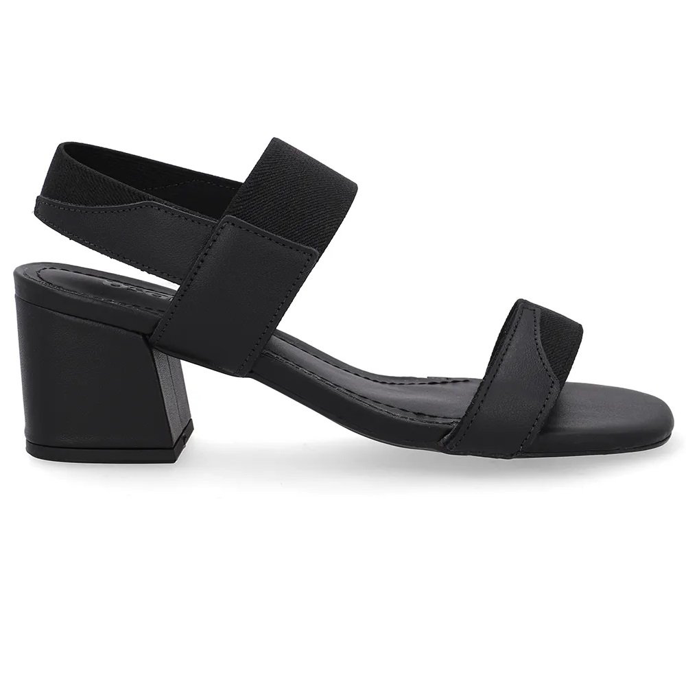 Sandália Usaflex Bico Quadrado Conforto Calce Fácil e Estilo