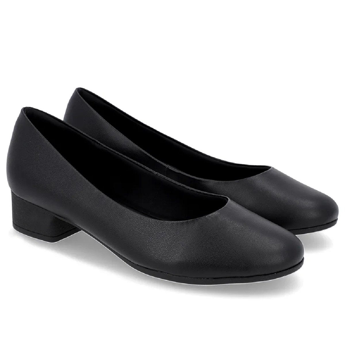 Sapato Scarpin Usaflex Salto Baixo ? Conforto e Sofisticação Preto 2