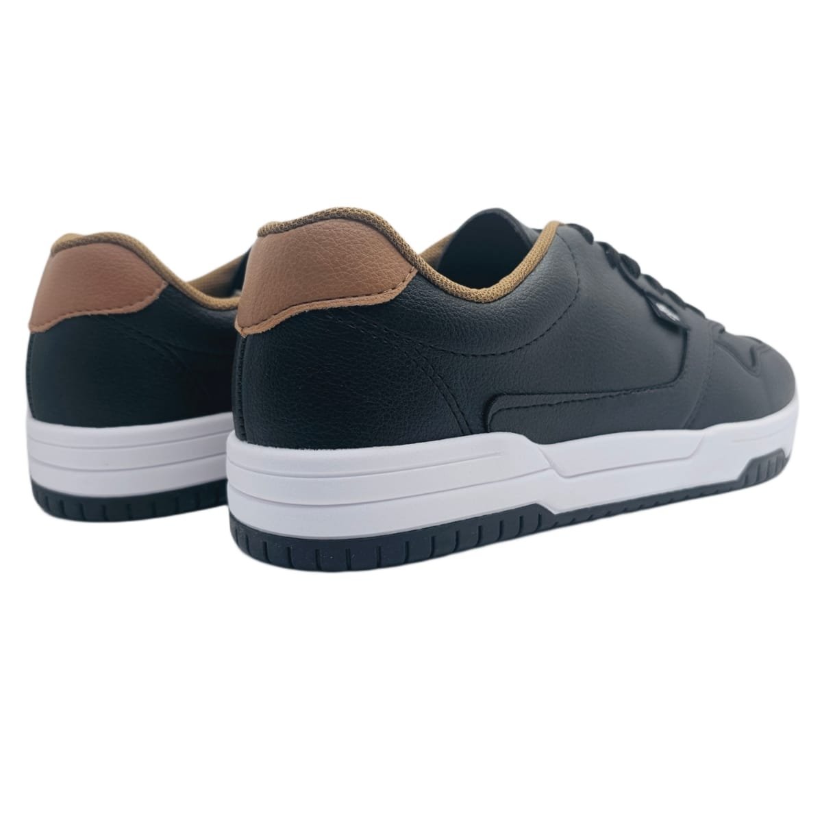 Tenis Masculino Casual BRsport com Cadarço Conforto e Estilo Preto 3