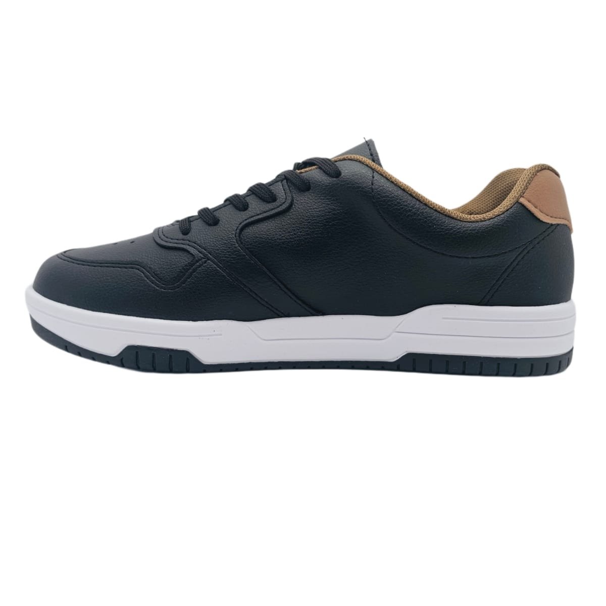 Tenis Masculino Casual BRsport com Cadarço Conforto e Estilo Preto 4